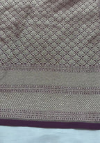 Wine Premium Soft Katan Silk Tanchui Brocade Banarasi Saree