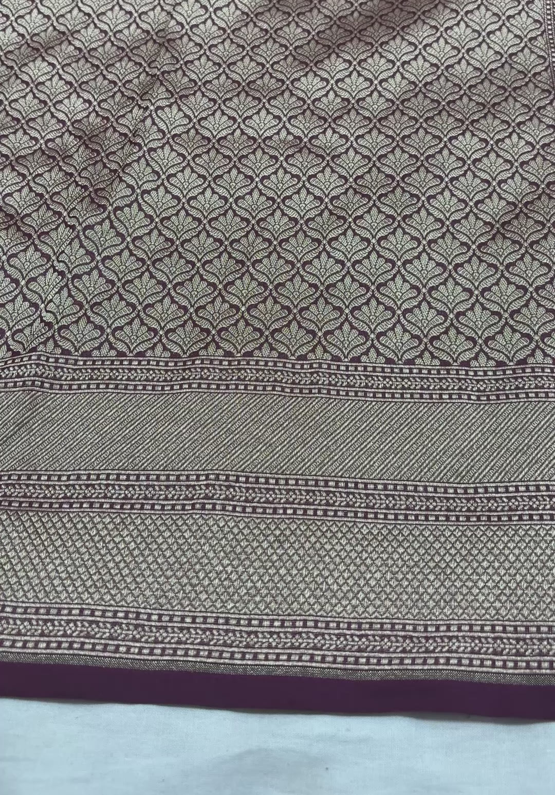 Wine Premium Soft Katan Silk Tanchui Brocade Banarasi Saree