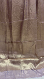 Pure Tissue Silk Tanchui Brocade Handloom Banarasi Saree