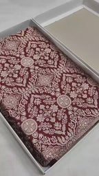 Regal Maroon Pure Katan Silk Handloom Banarasi Saree - All Over Brocade