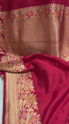 Pure Mango Katan Silk Handloom Banaras Saree - All Over Kadhua Motifs
