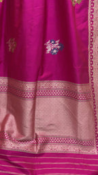 Regal Rani Pure Katan Silk Handloom Banarasi Saree - All Over Meenakari Motifs