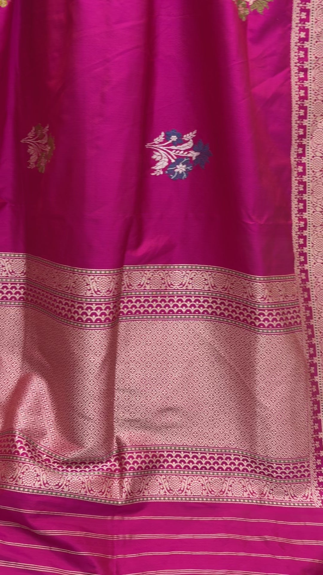 Regal Rani Pure Katan Silk Handloom Banarasi Saree - All Over Meenakari Motifs
