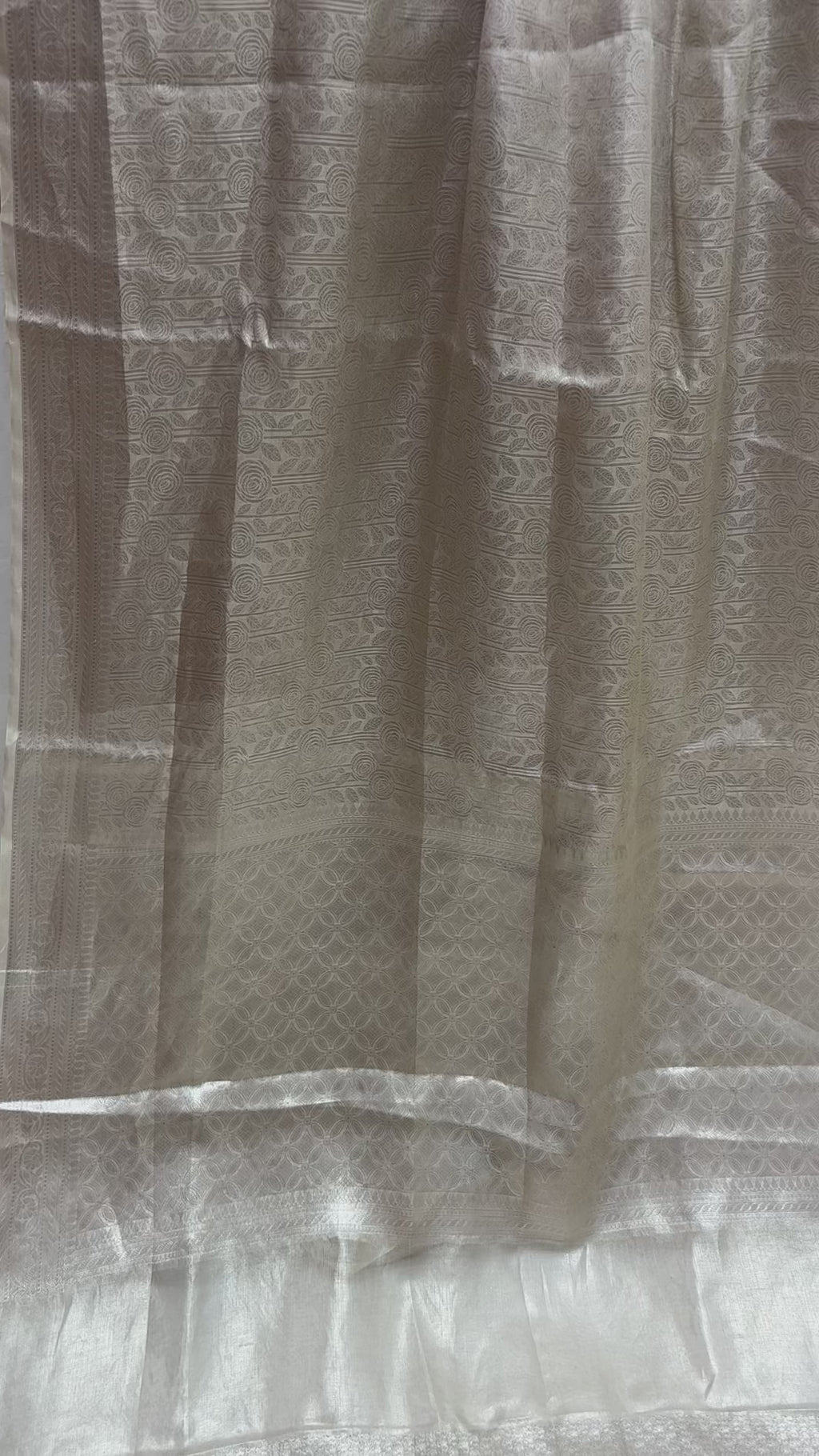 Pure Tissue Silk Tanchui Brocade Handloom Banarasi Saree