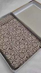 Deep Wine Pure Katan Silk Handloom Banarasi Saree - All Over Tanchui Brocade