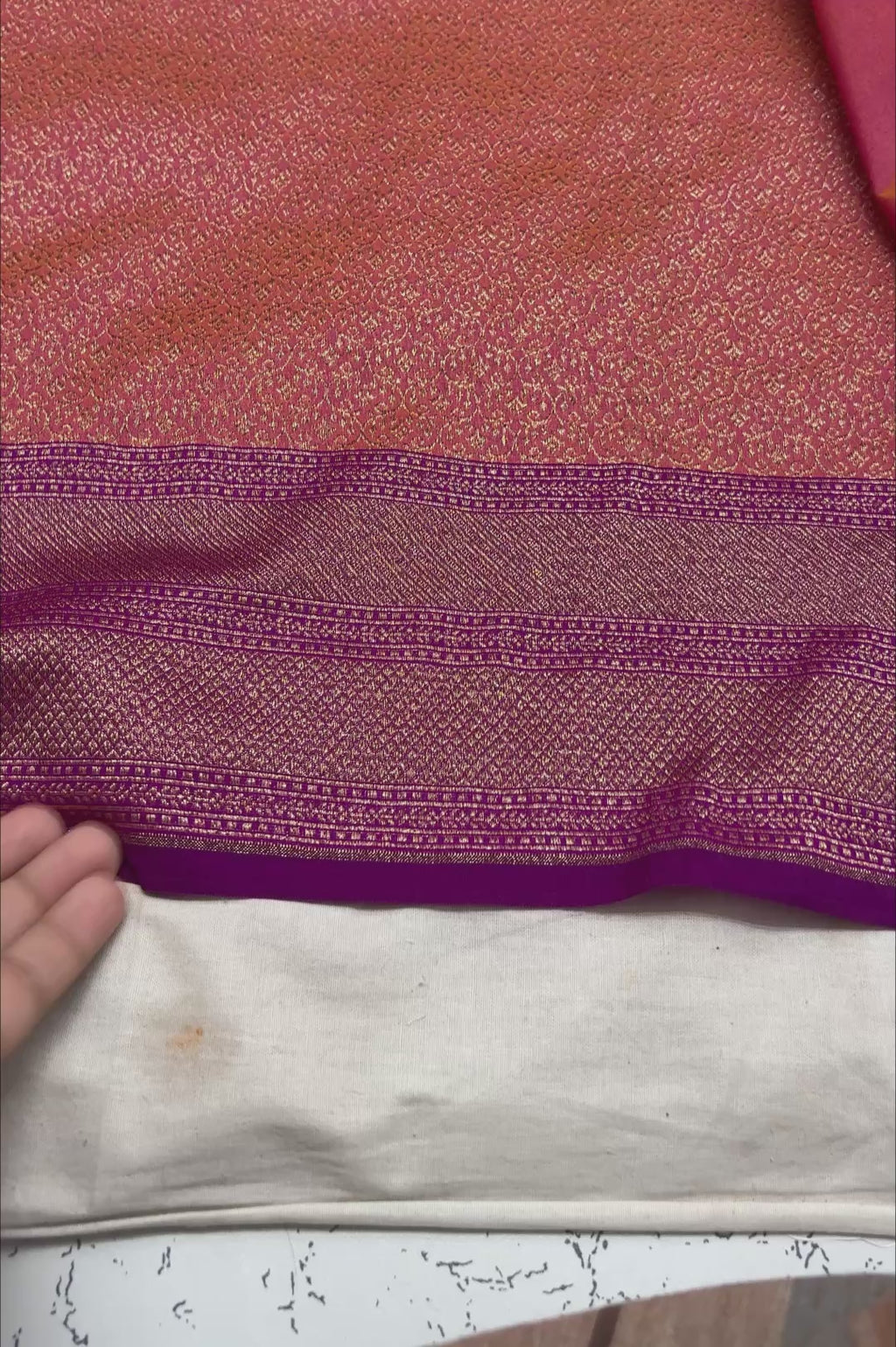 Dual Tone Contrast Premium Soft Katan Silk Tanchui Brocade Banarasi Saree