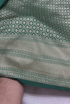 Green Premium Soft Katan Silk Tanchui Brocade Banarasi Saree