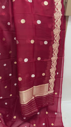 Pure Kora Silk Handloom Banarasi Dress Material