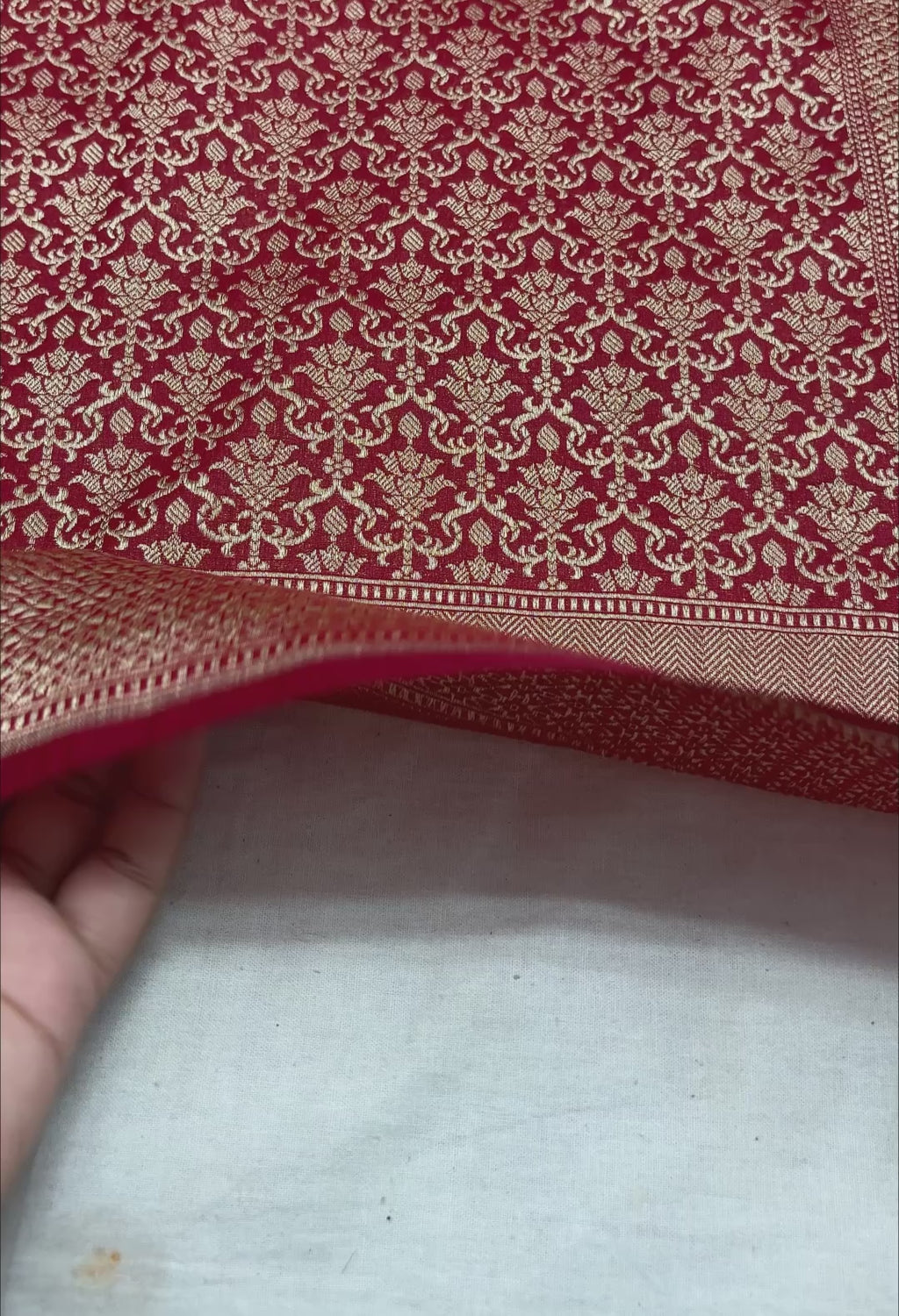 Red Premium Soft Katan Silk Tanchui Brocade Banarasi Saree