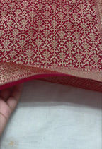 Red Premium Soft Katan Silk Tanchui Brocade Banarasi Saree