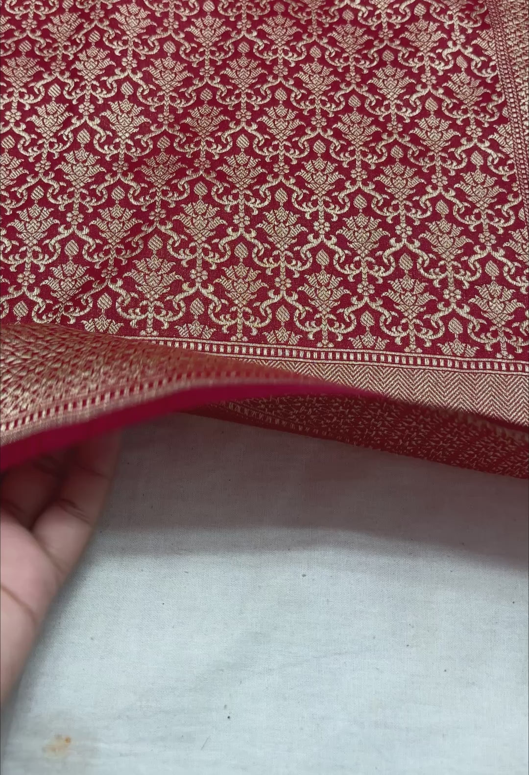 Red Premium Soft Katan Silk Tanchui Brocade Banarasi Saree