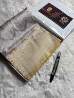 Pure Katan Silk Handloom Banarasi Saree - All Over Meenakari Kadhua Jangla