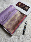 Pure Katan Silk Handloom Banarasi Saree - All Over Kadhua Motifs