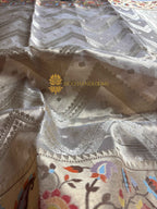 Pure Tissue Silk Meenakari Handloom Banarasi Saree