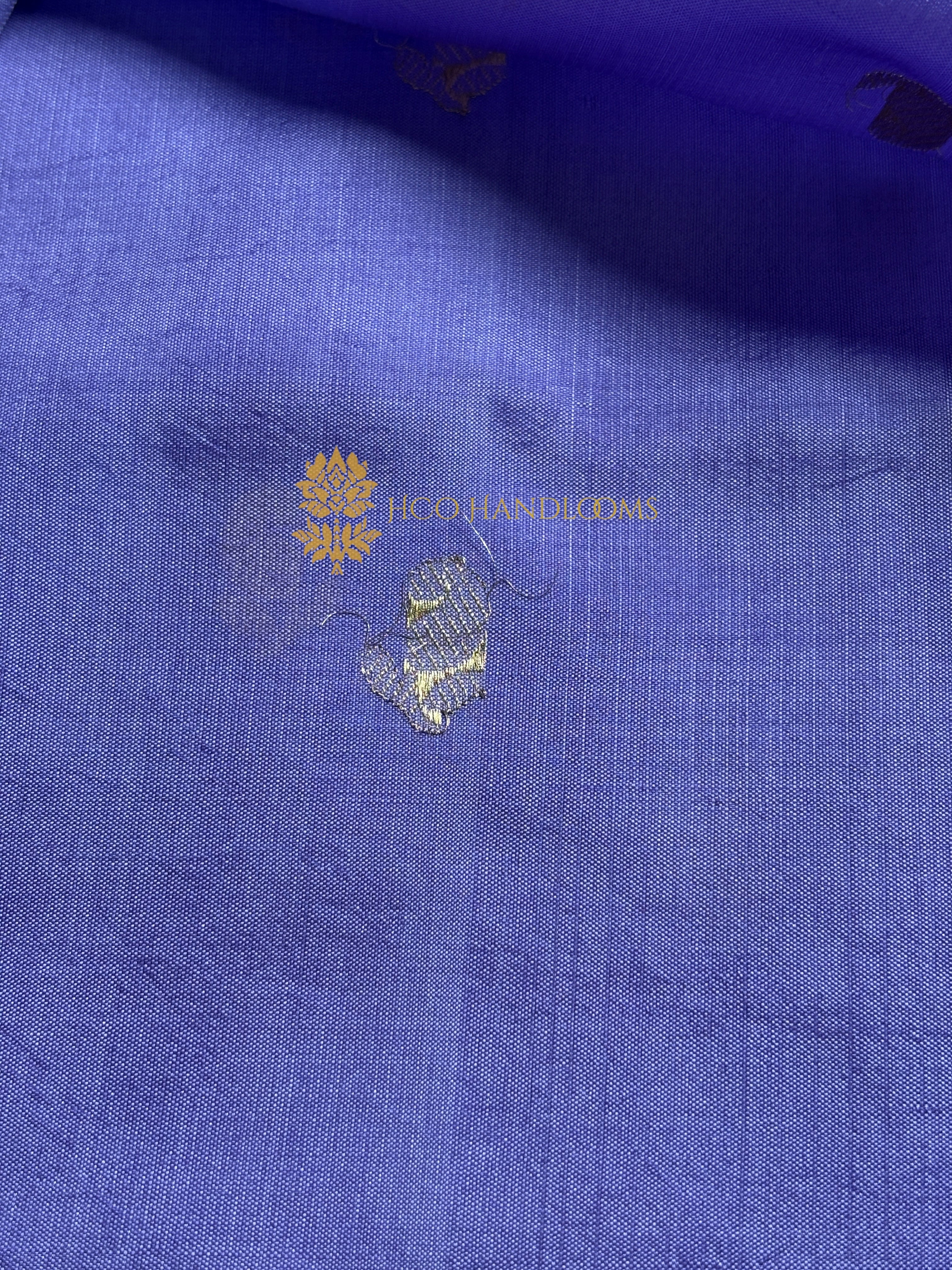 Mauve Pure Mango Katan Silk Handloom Banarasi Saree - All Over Kadhua Motifs
