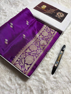 Pure Katan Silk Handloom Banarasi Saree - All Over Kadhua Motifs