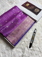 Pure Katan Silk Handloom Banarasi Saree - All Over Kadhua Motifs