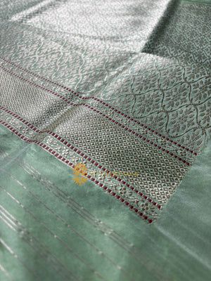 Pure Katan Silk Handloom Banarasi Saree - All Over Kadhua Motifs