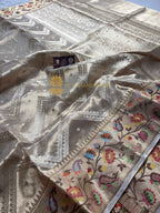 Pure Tissue Silk Meenakari Handloom Banarasi Saree