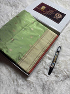 Pure Katan Silk Handloom Banarasi Saree - All Over Kadhua Motifs
