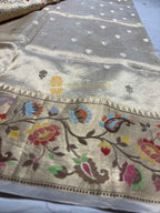 Pure Tissue Silk Meenakari Handloom Banarasi Saree