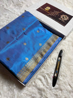 Pure Katan Silk Handloom Banarasi Saree - All Over Kadhua Motifs
