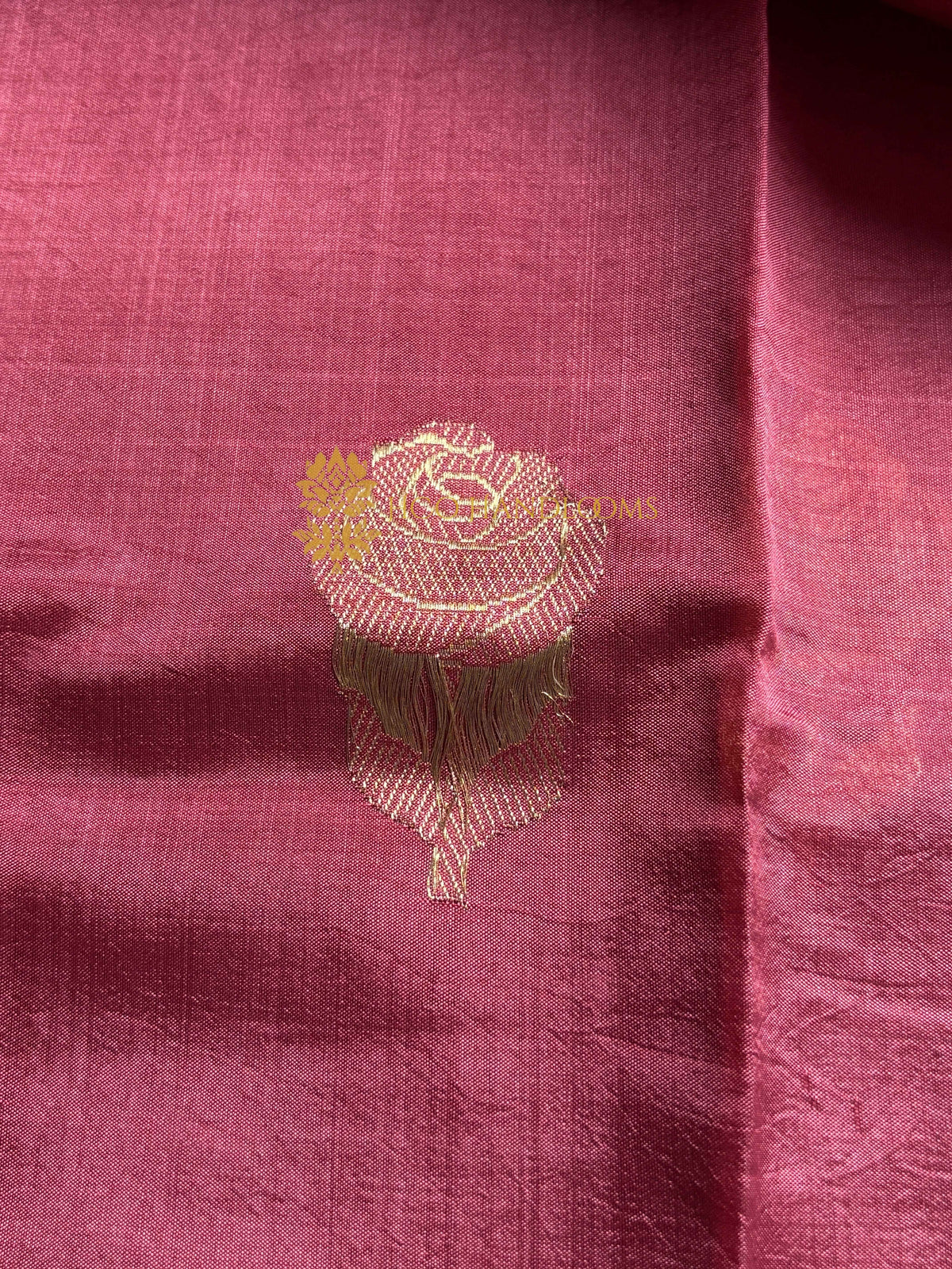 Pure Mango Katan Silk Handloom Banarasi Saree - All Over Kadhua Motifs