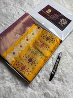 Pure Tissue Silk Handloom Banarasi Saree - All Over Kadhua Meenakari Motifs