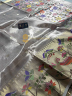 Pure Tissue Silk Handloom Meenakari Banarasi Saree