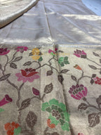Pure Tissue Silk Handloom Meenakari Banarasi Saree