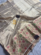 Pure Tissue Silk Handloom Meenakari Banarasi Saree