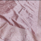 Pastel Pink Premium Mashru Katan Silk Banarasi Saree