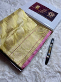 Pure Katan Silk Handloom Banarasi Saree - All Over Kadhua Jangla Work