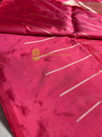 Pink Pure Katan Silk Handloom Banarasi Saree - All Over Kadhua Motifs