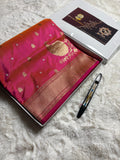 Pure Katan Silk Handloom Banarasi Saree - All Over Kadhua Motifs With Konya