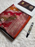 Pure Katan Silk Handloom Kadhua Meenakari Rangkat Banarasi Saree